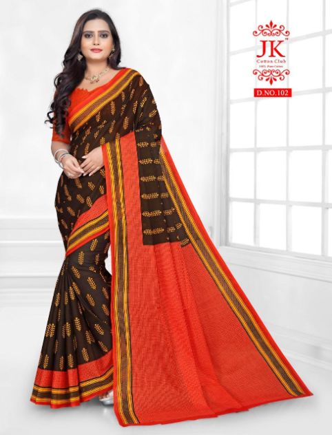 Jk Karishma 1 Casual Daily Wear Cotton Printed Latest Saree Collection